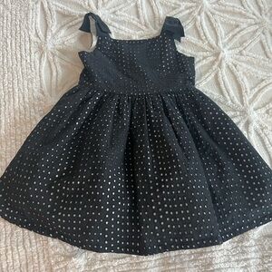 Charming Black Polka Dot Kids Dress